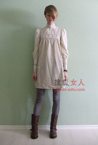 裸色连衣裙 早春欧美人气必备款